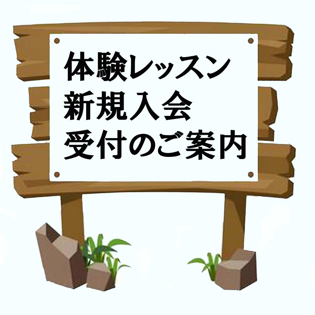 体験レッスン・新規入会の件